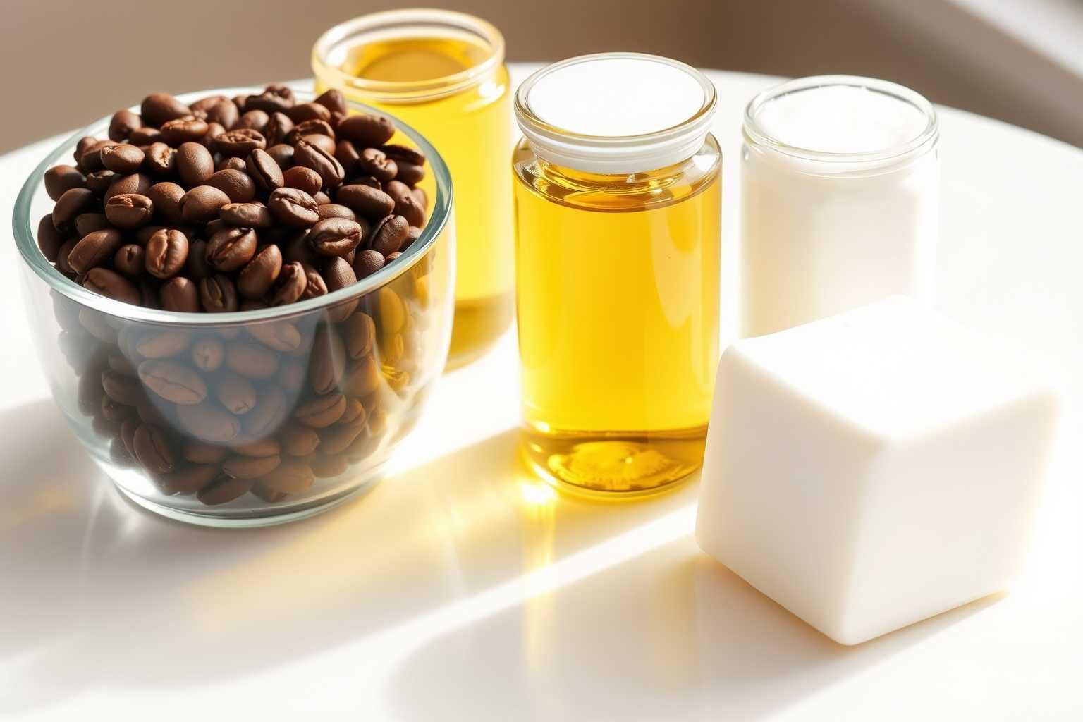 مواد سازندهقهوه،روغن زیتون،شامپو،صابون