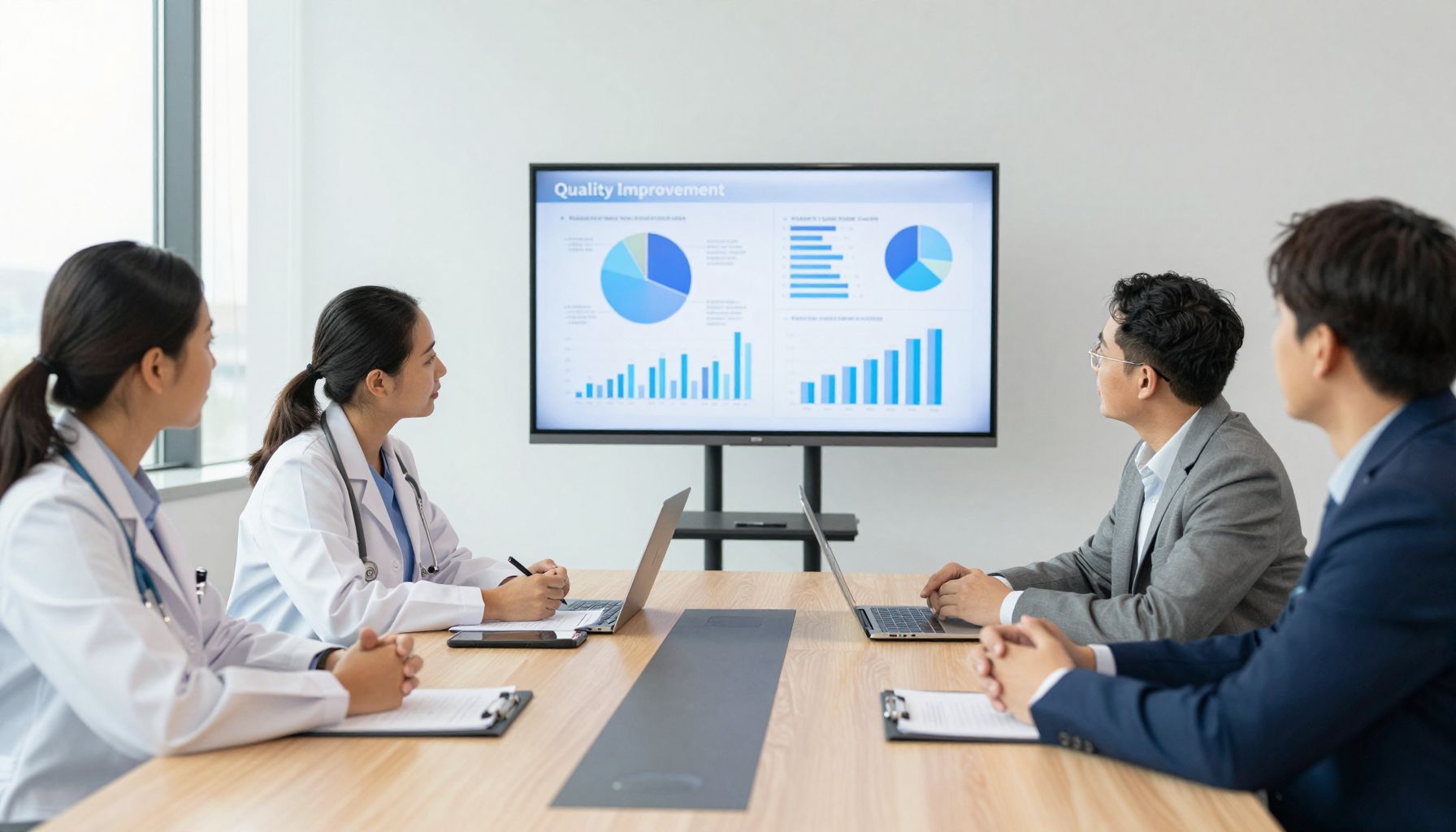 تشریح ارتباط بین کمیته بهبود کیفیت بیمارستانی با کمیته بهبود کیفیت معاونت درمان
