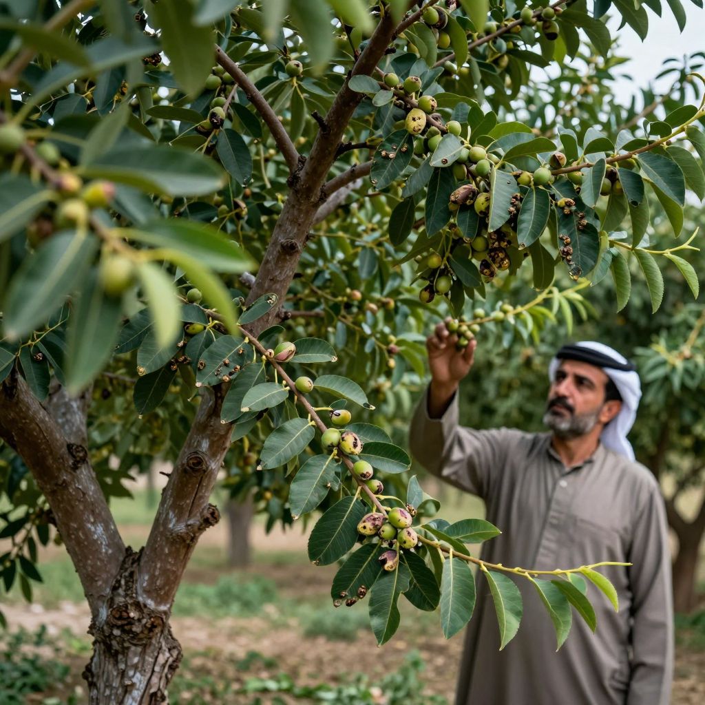 خسارت‌های اقتصادی آفات پسته